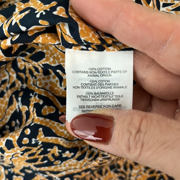 J. Crew x Drake’s London Giraffe Print Bell Sleeve Top size 0 - Picture 12 of 12